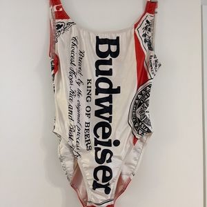 Vintage 90s BUDWEISER Swimsuit Size 9/10 - AUTHENTIC King of Beers Bud Girl